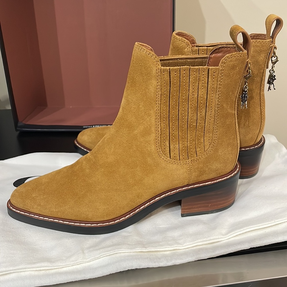 Coach Bowery Chelsea Suede Booties